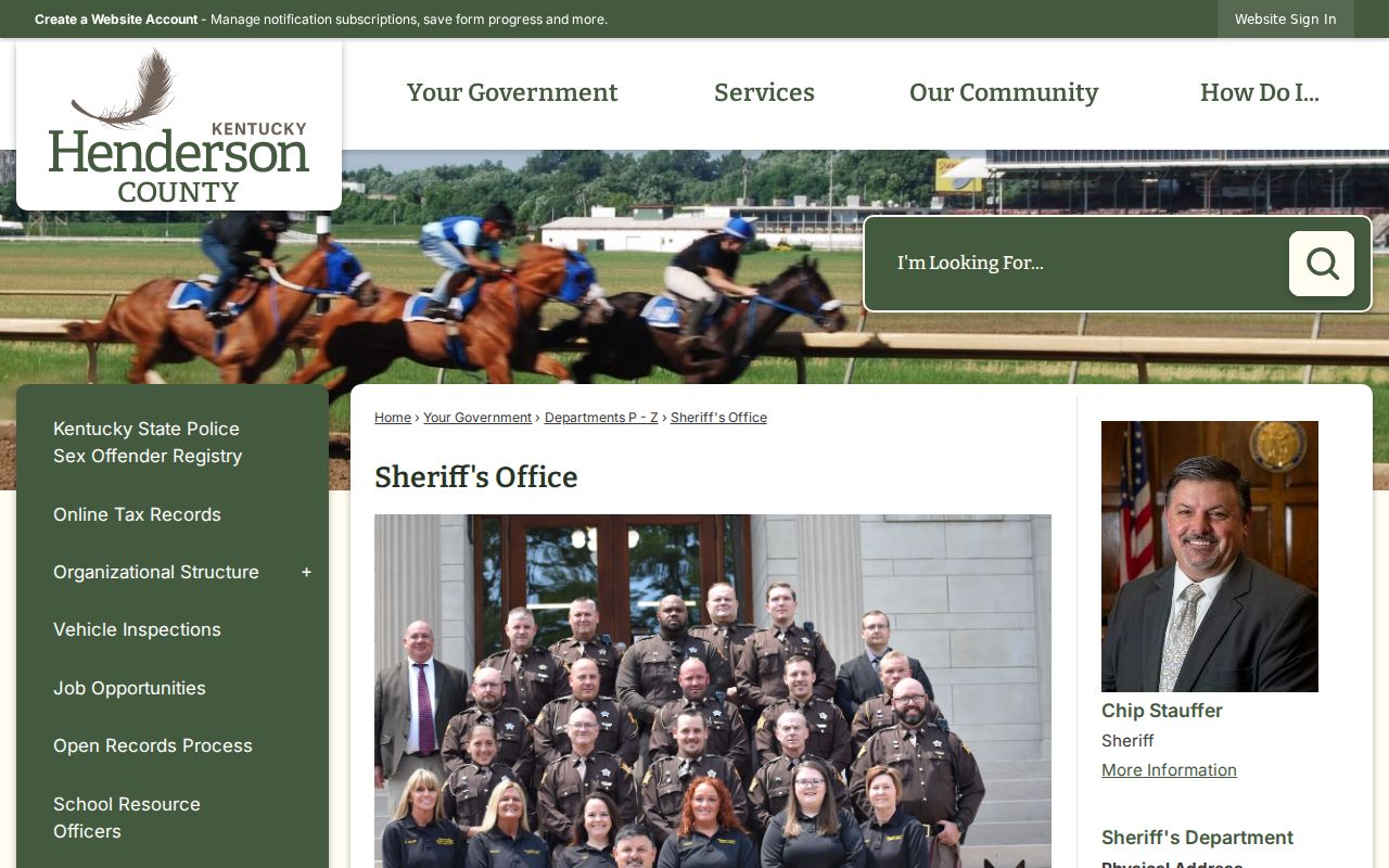 Henderson County criminal history and Sheriff records office